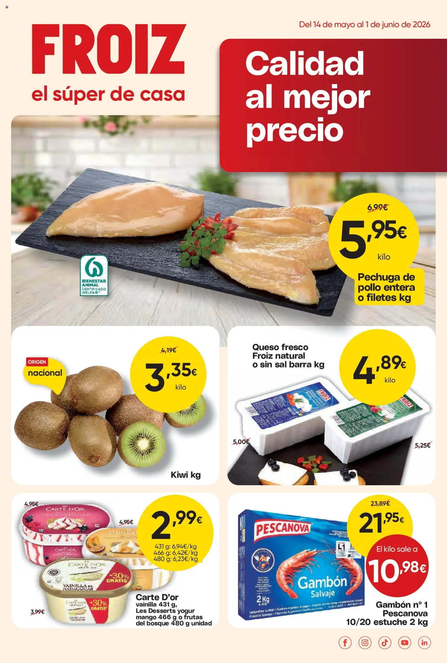 Vista previa del folleto de la tienda Froiz válido desde el 14/05/2026 
