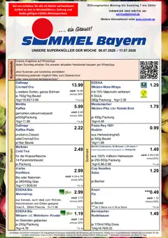 Vorschau von dem Prospekt des Geschäftes Simmel, gültig ab dem 06.07.2026