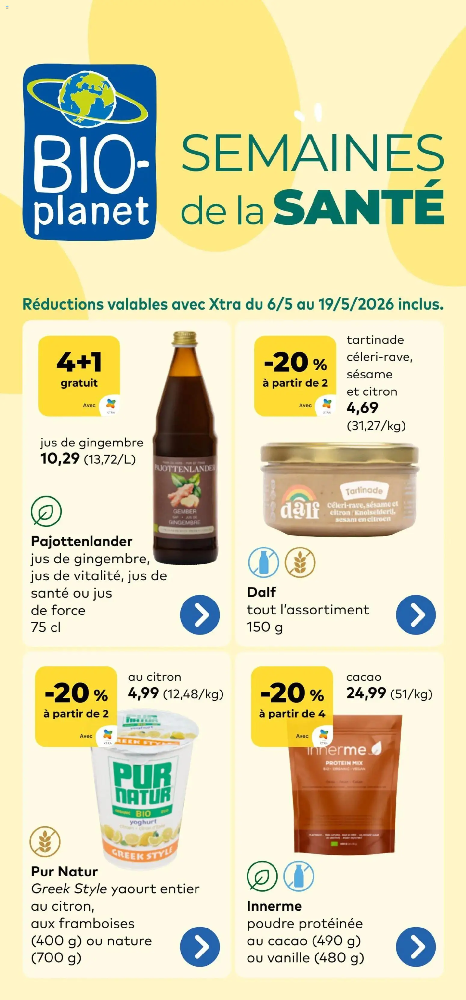 Voorbeeld van BioPlanet Publicité van winkel BioPlanet geldig vanaf 06/05/2026