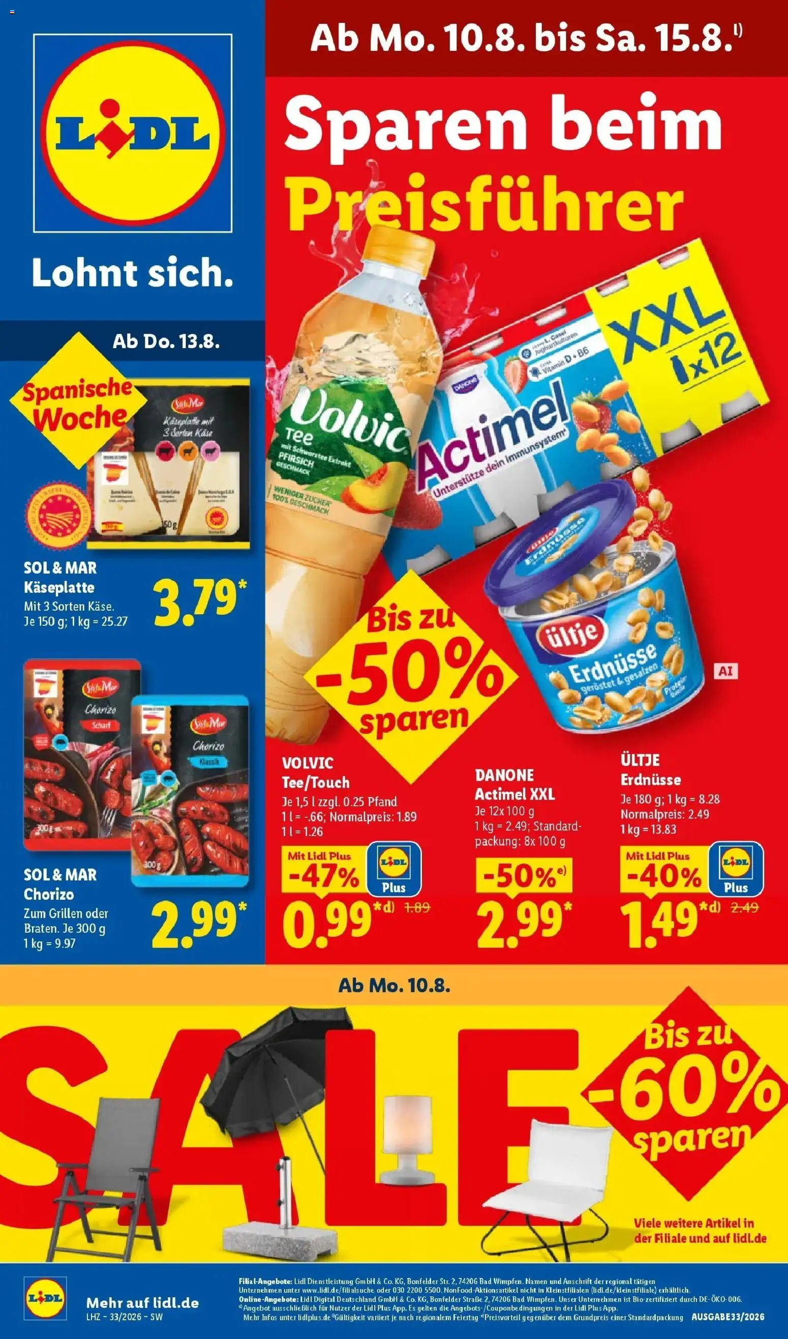 Vorschau von dem Prospekt des Geschäftes Lidl, gültig ab dem 10.08.2026