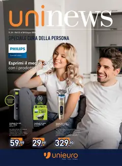 Anteprima dell'opuscolo Unieuro volantino Cura della Persona dal negozio Unieuro valido da 11/06/2026