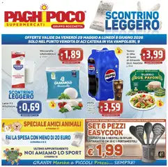 Anteprima dell'opuscolo Paghi Poco volantino Aci Catena dal negozio Paghi Poco valido da 29/05/2026