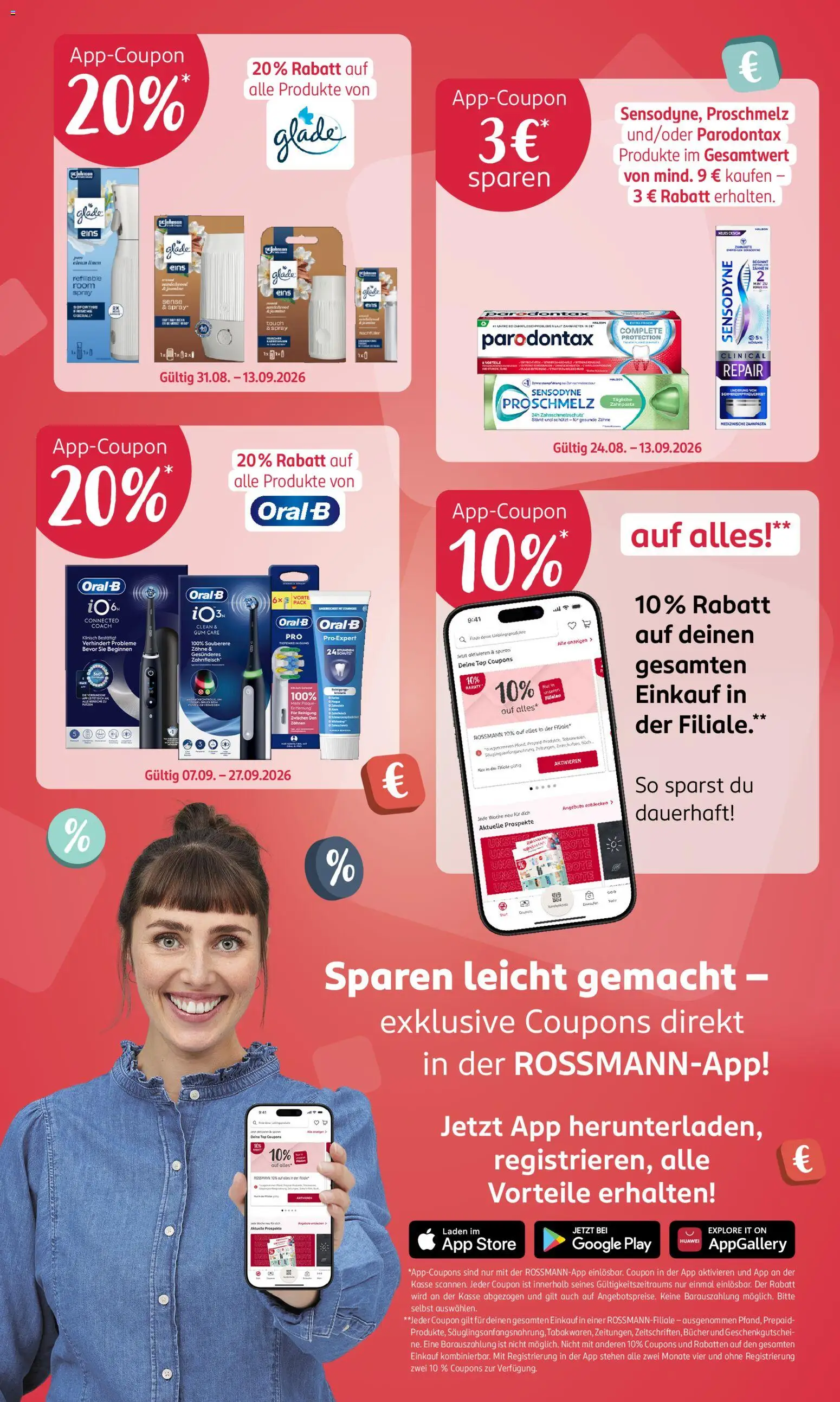 Vorschau von dem Prospekt des Geschäftes Rossmann, gültig ab dem 31.08.2026 - Huawei, Top, Zahnpasta