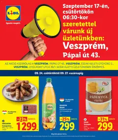 Lidl - Lidl Veszprém megtekintése, amely érvényes 2026.09.24.-től