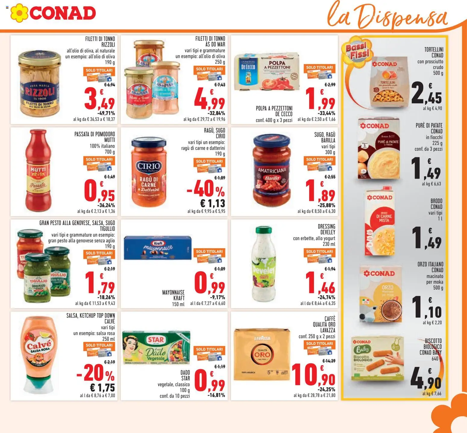 Anteprima dell'opuscolo Conad volantino dal negozio Conad valido da 21/10/2026 - Caffè, Pomodoro, Yogurt, Top, Ketchup, De Cecco, Mutti, Macinato
