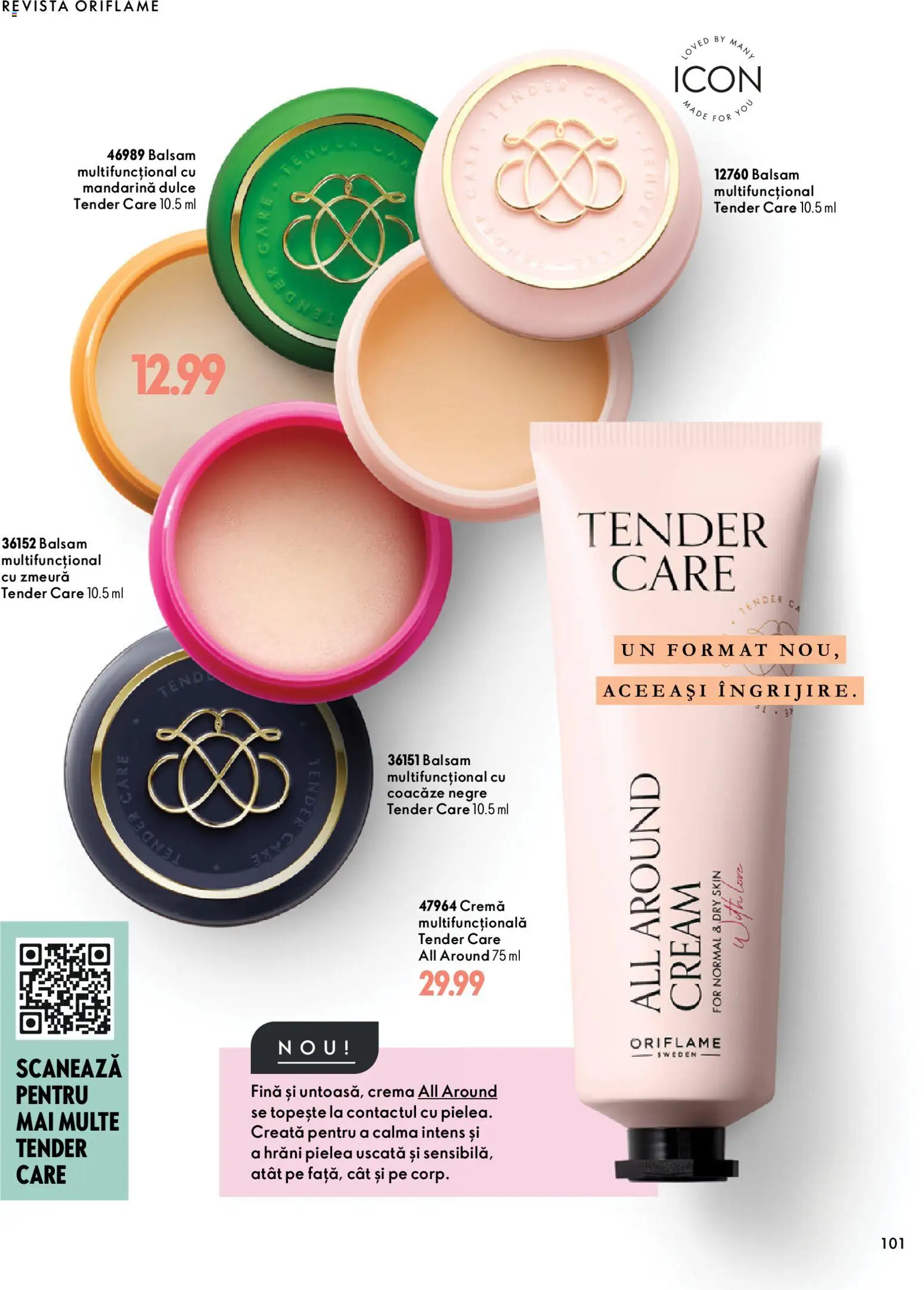 Previzualizarea de cataloage: Oriflame Oriflame Catalog 15 2026 valabil de la 11.11.2026 - Zmeură, Cremă, Balsam