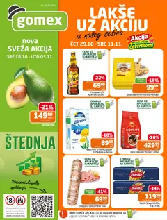 Pregled Gomex kataloga - važi od 29.10.2026