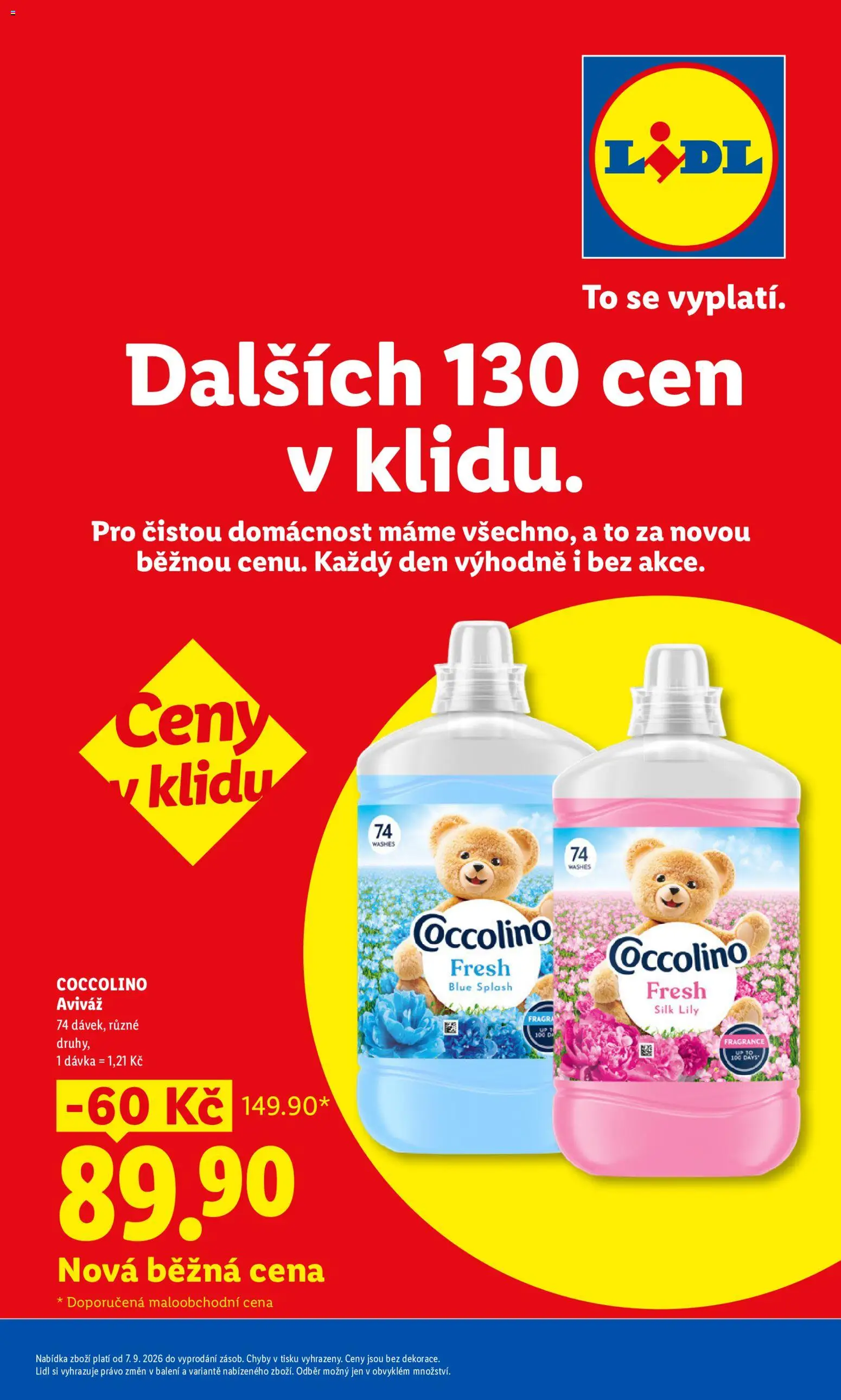 Náhled nabídky: Lidl Lidl leták - Pro čistou domácnost máme všechno platný od 07.09.2026