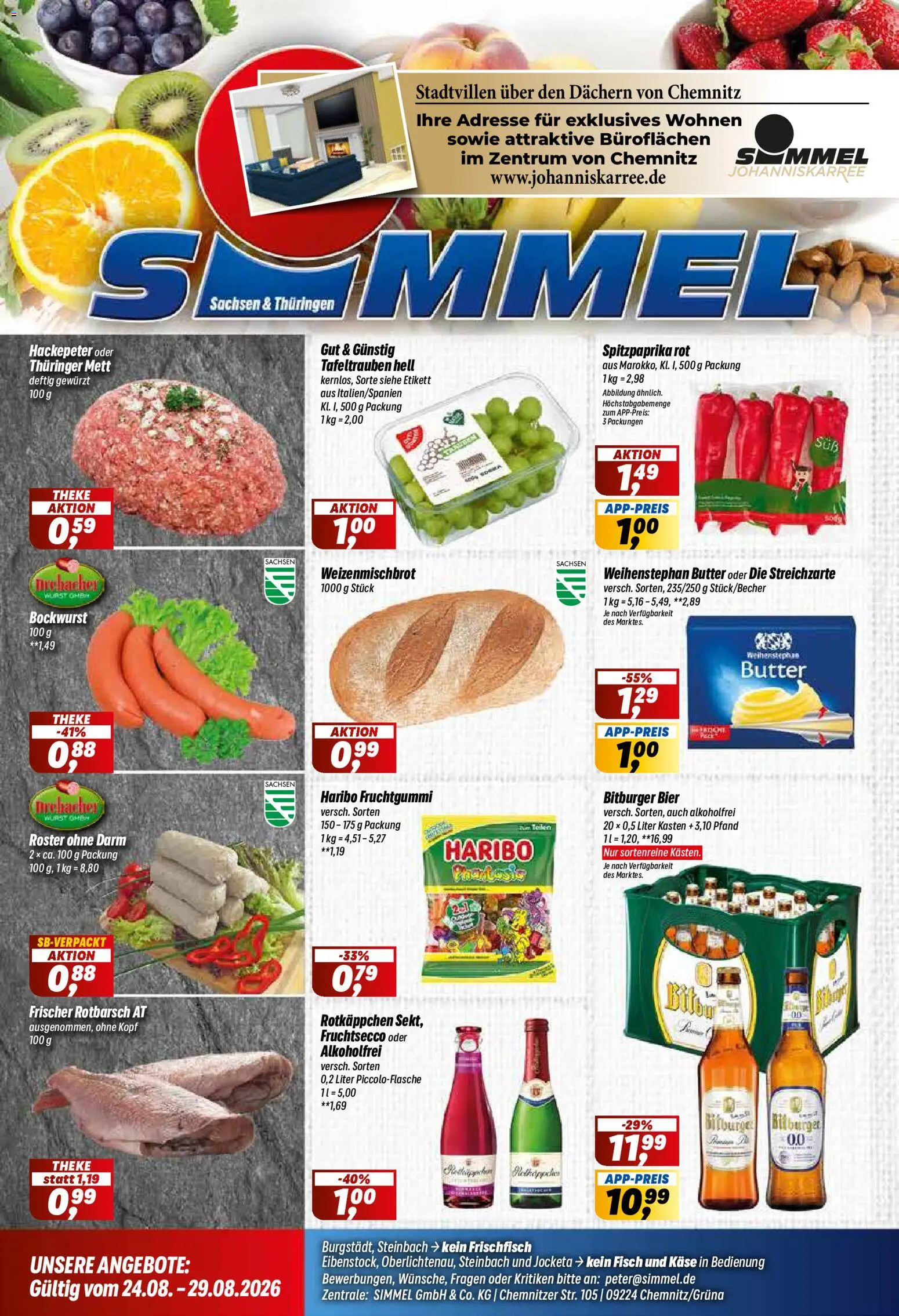 Vorschau von dem Prospekt des Geschäftes Simmel, gültig ab dem 24.08.2026