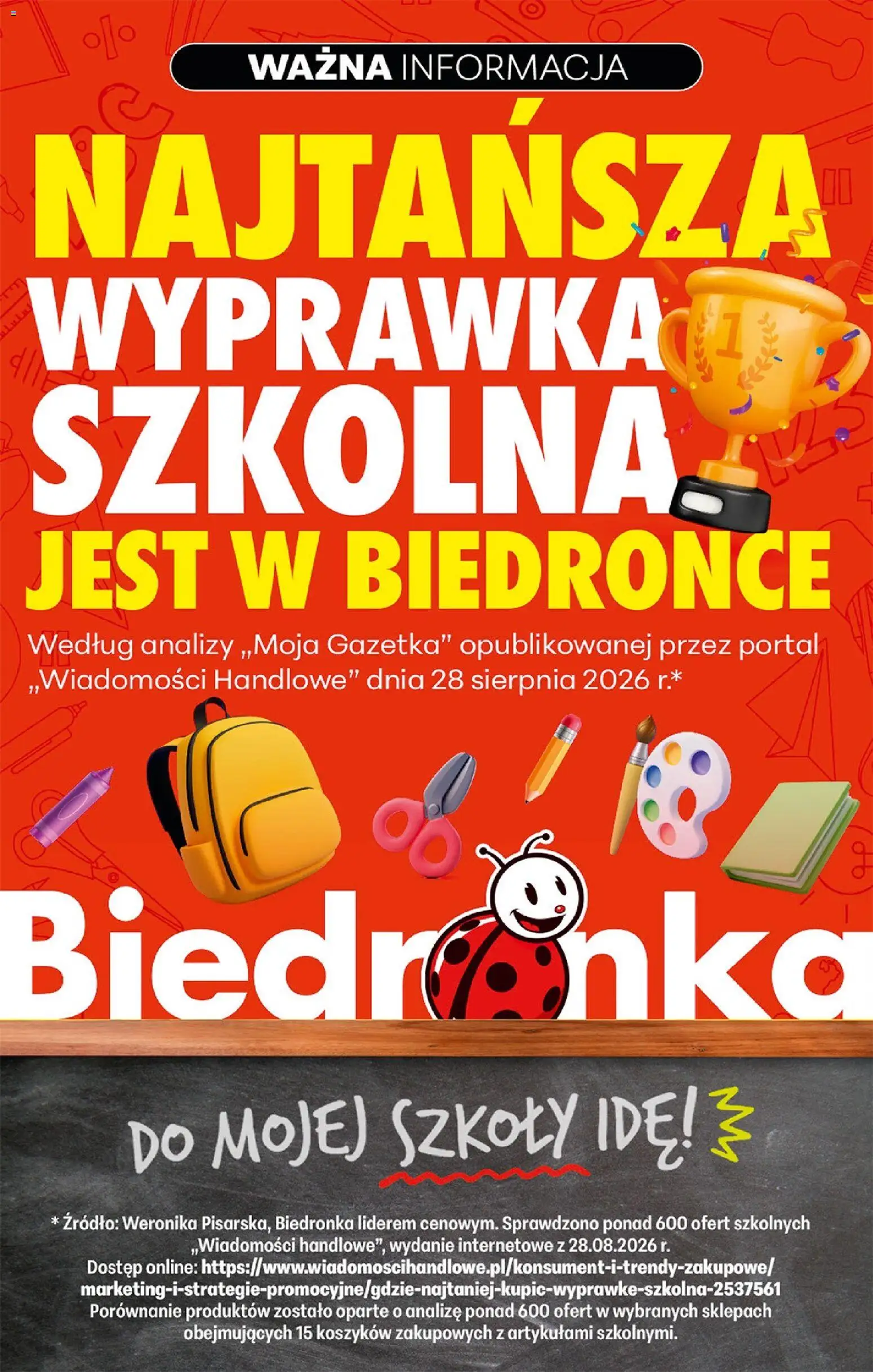 Pogląd gazetki "Biedronka gazetka od poniedziałku" ze sklepu Biedronka ważnej od 31.08.2026
