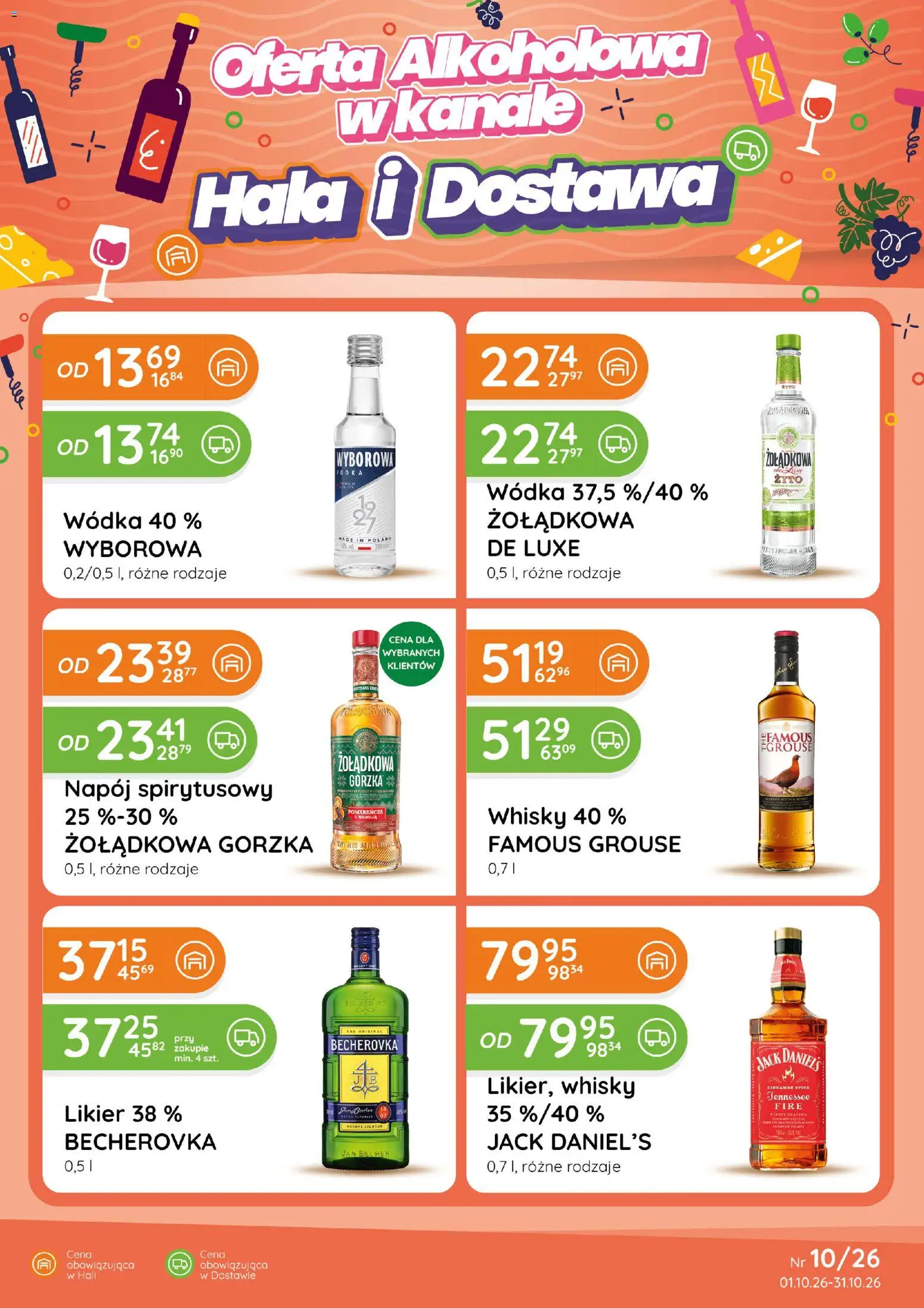 Pogląd gazetki "Eurocash gazetka - Katalog Alkoholowy" ze sklepu Eurocash ważnej od 01.10.2026 - Whisky, Wódka, Becherovka, Wanilia, Famous grouse, Jack Daniel's