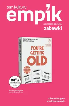Pogląd gazetki "Empik promocje - Tom kultury Zabawki" ze sklepu Empik ważnej od 09.08.2026