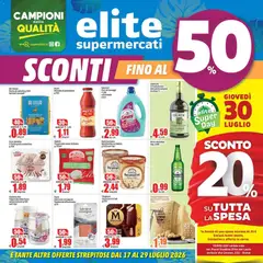 Anteprima dell'opuscolo Elite Supermercati volantino dal negozio Elite Supermercati valido da 17/07/2026