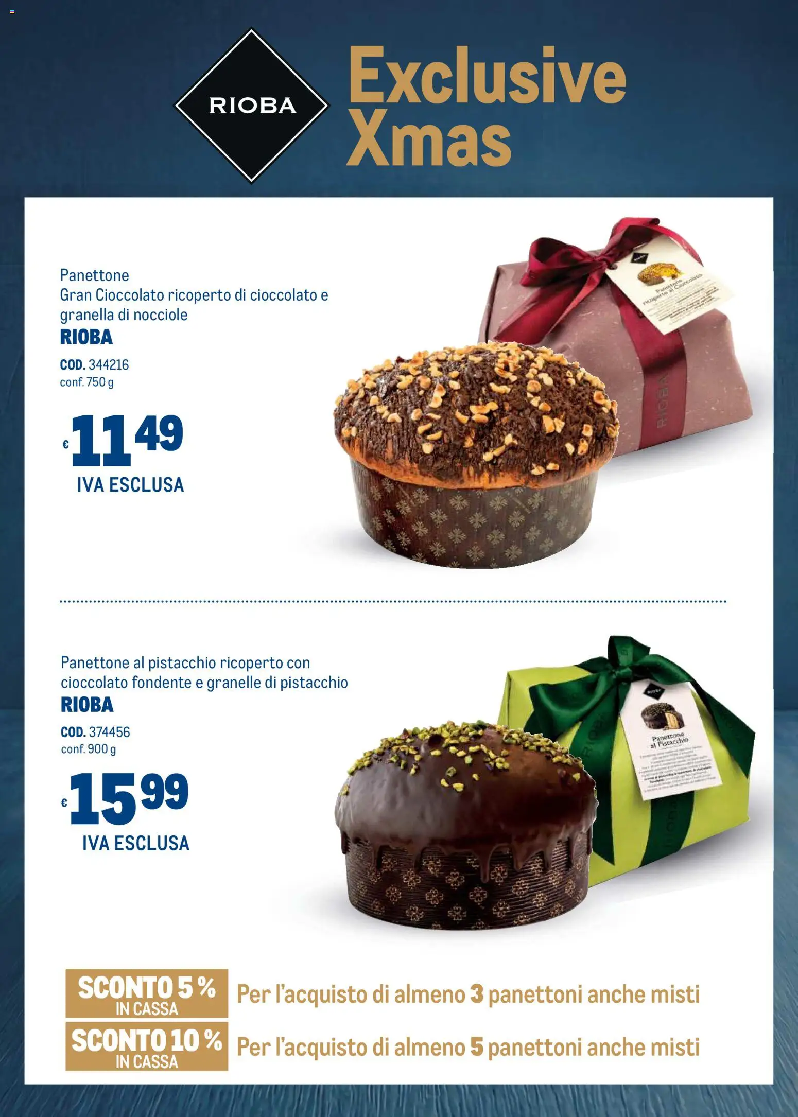 Anteprima dell'opuscolo Metro volantino Regalistica Natale dal negozio Metro valido da 19/10/2026 - Panettone, Cioccolato, Pistacchio, Nocciole