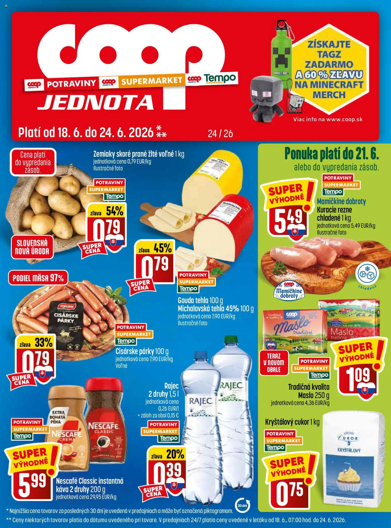 Náhľad COOP Jednota letáku platného od 18.06.2026