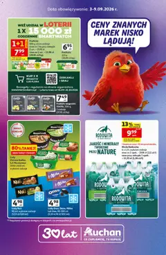 Pogląd gazetki "Auchan gazetka - 30 Lat Hipermarket Znane marki" ze sklepu Auchan ważnej od 03.09.2026