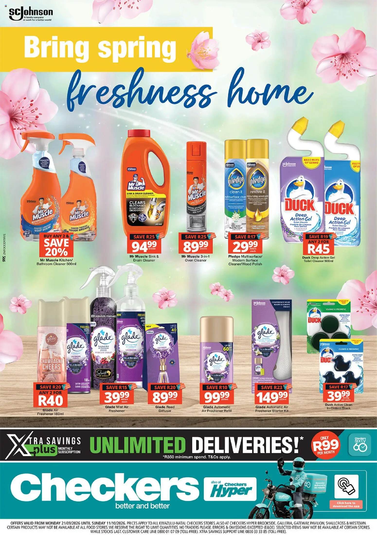 Preview of Checkers flyer valid from 21/09/2026 - Toilet, Diffuser, Oven, Soap, Sink, Air freshener, Valve