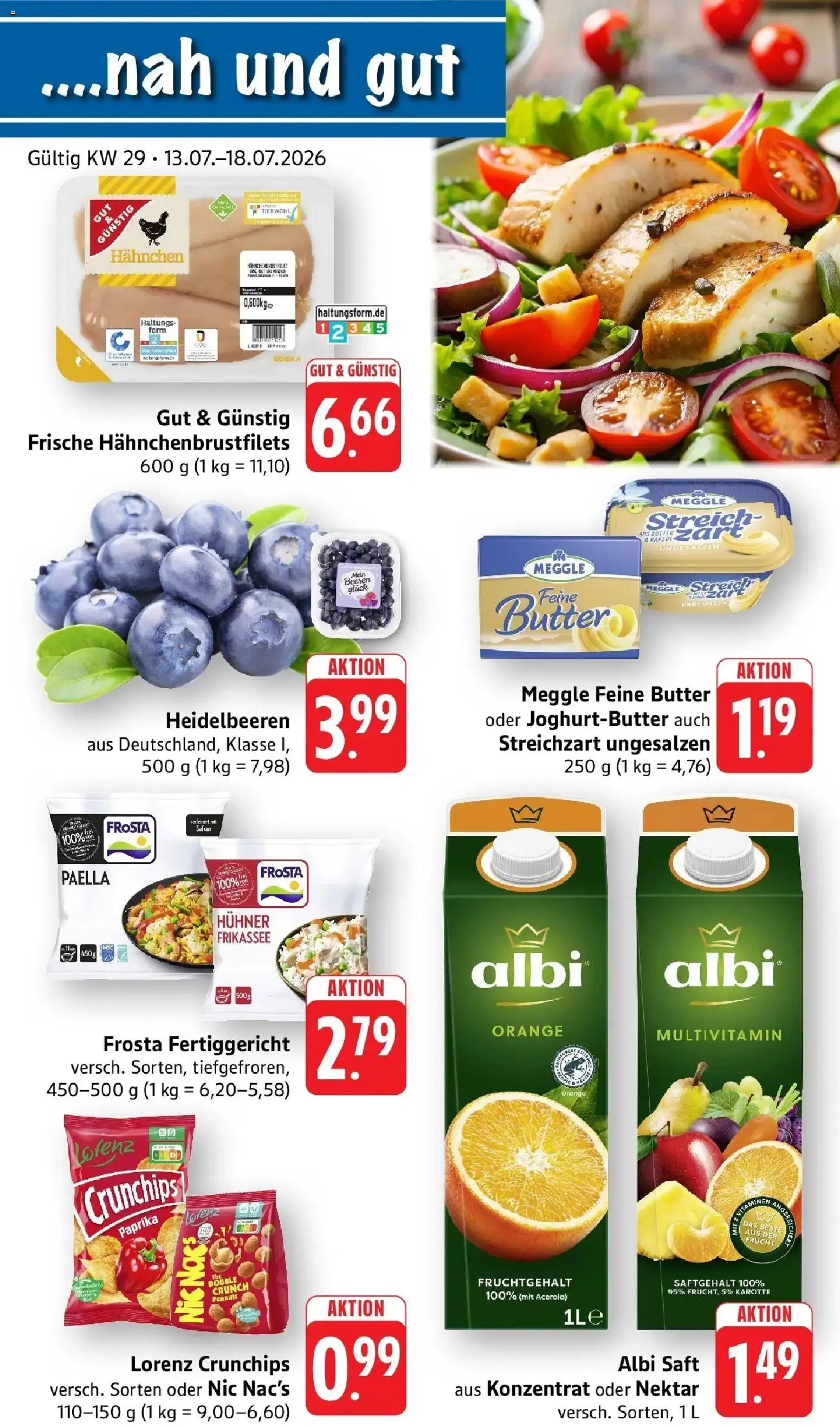 Vorschau von dem Prospekt des Geschäftes nah & gut, gültig ab dem 13.07.2026