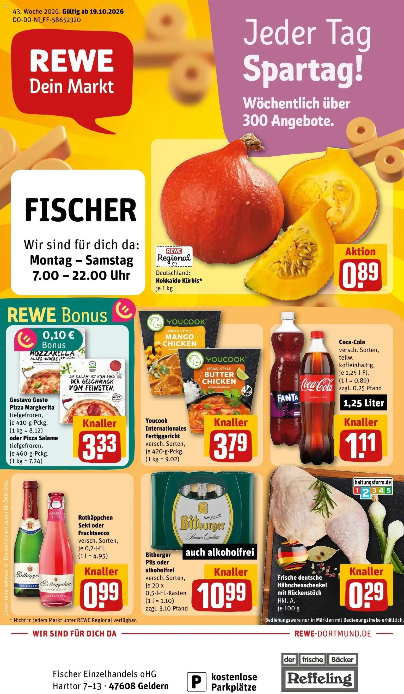 Vorschau von dem Prospekt des Geschäftes Rewe, gültig ab dem 19.10.2026