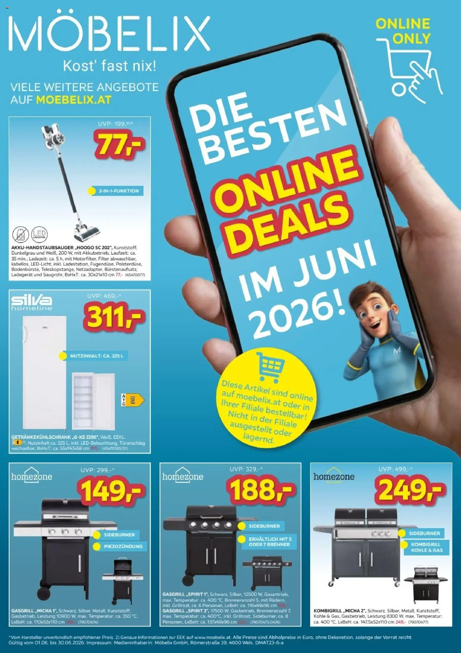 Vorschau der Angebote: Möbelix Möbelix Die besten online deals gültig ab 01.06.2026