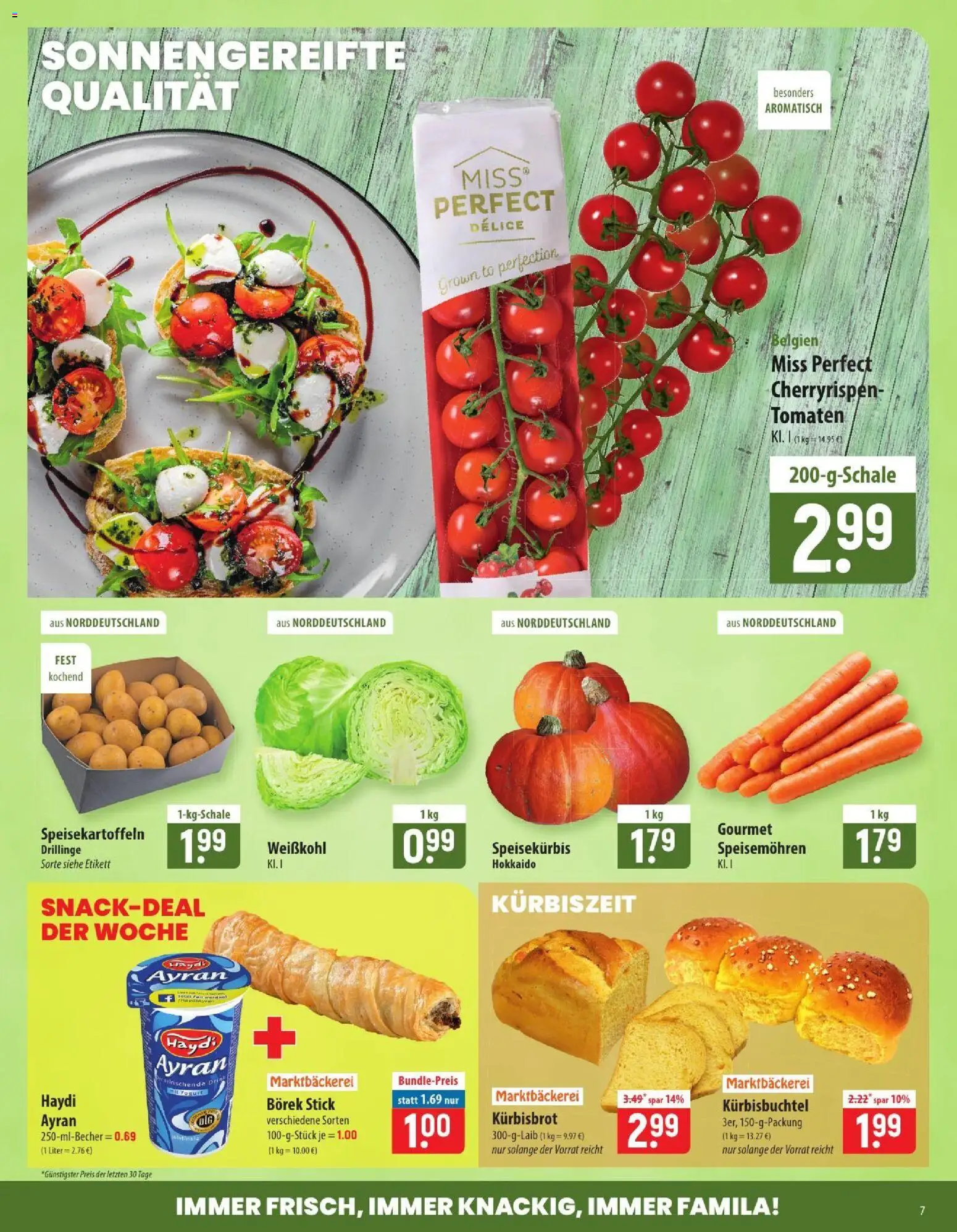 Vorschau von dem Prospekt des Geschäftes Famila, gültig ab dem 07.09.2026 - Tomaten