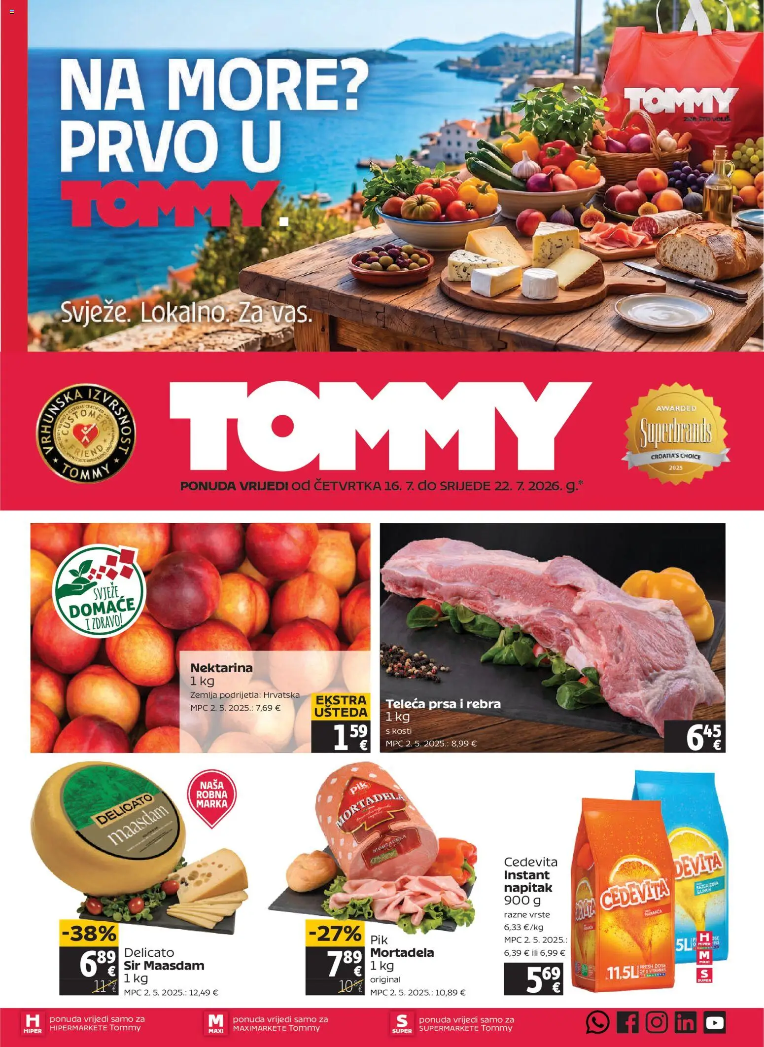 Pregled letka Tommy Katalog trgovine Tommy vrijedi od 16.07.2026
