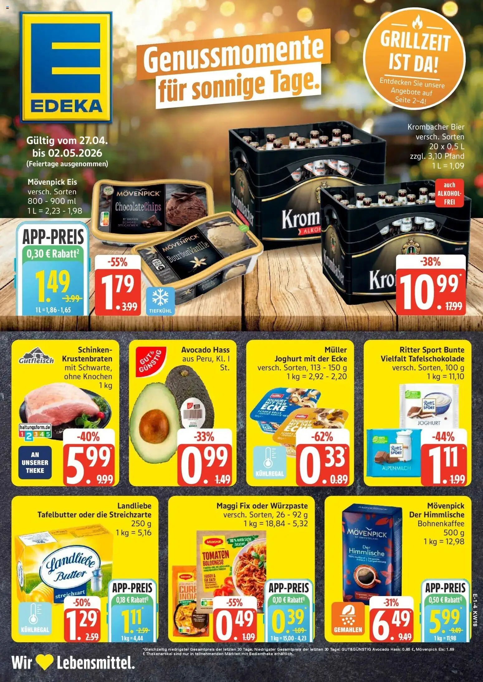 Vorschau von dem Prospekt des Geschäftes Edeka, gültig ab dem 27.04.2026
