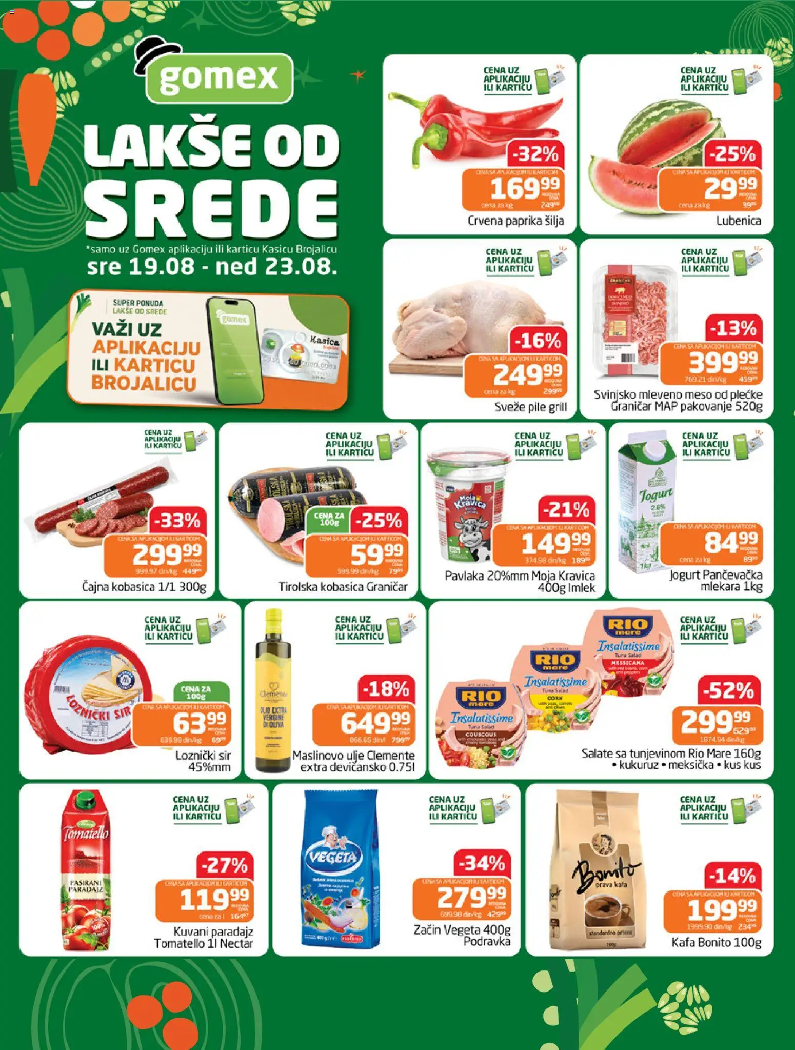Pregled Gomex kataloga - važi od 19.08.2026