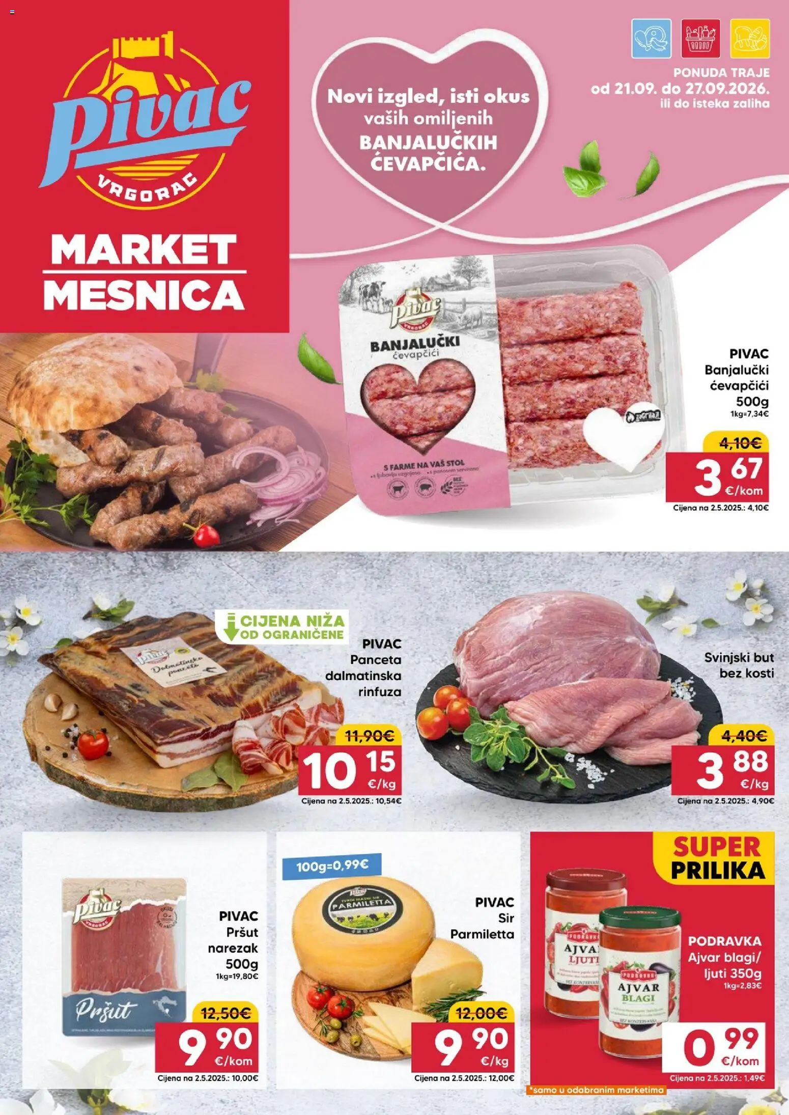 Pregled letka Pivac Katalog trgovine Pivac vrijedi od 21.09.2026
