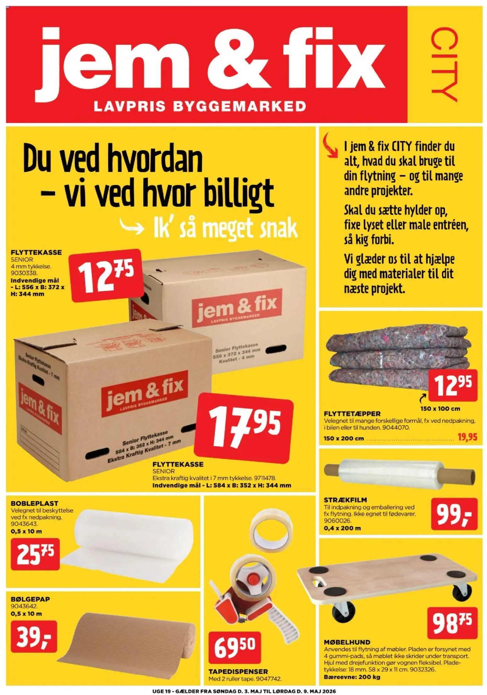Eksempel på tilbudsavis Jem & fix - Citi avis uge 19 fra butik Jem & fix gyldig fra 03/05/2026