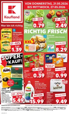 Vorschau von dem Prospekt des Geschäftes Kaufland, gültig ab dem 21.05.2026