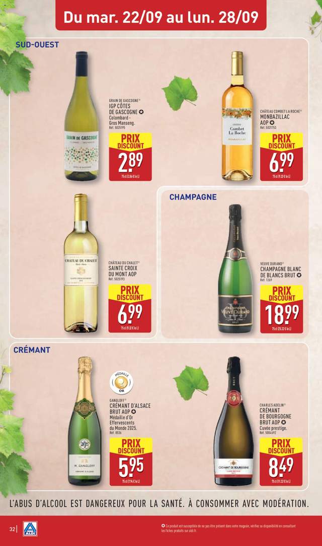 Nouveau catalogue Aldi à partir du 22/09