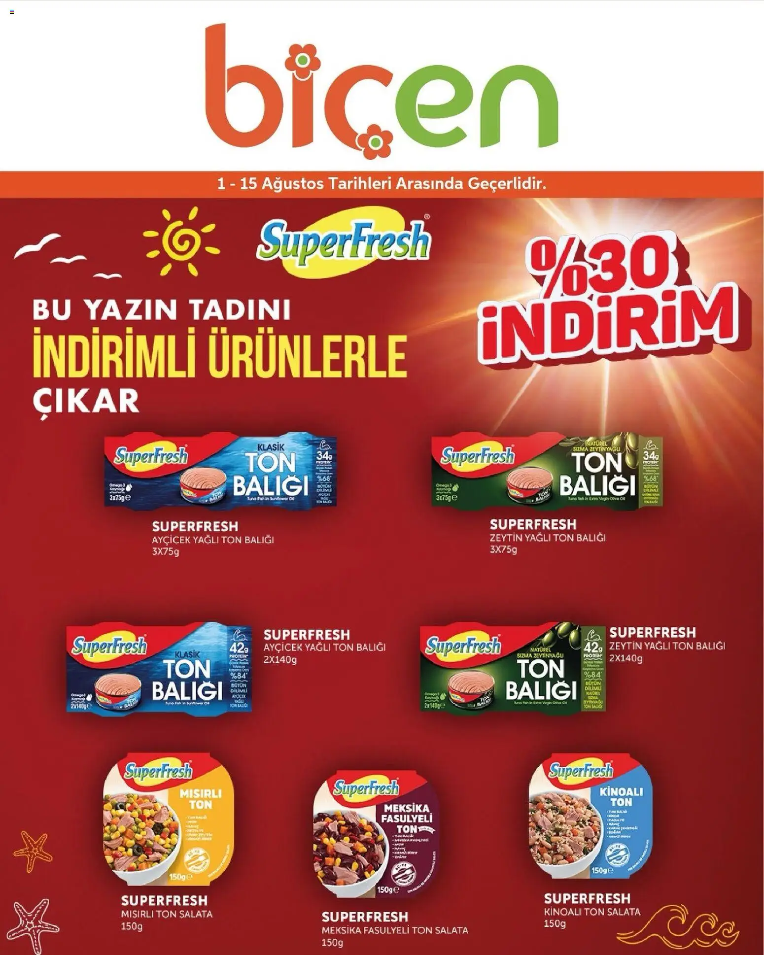 Biçen Market Biçen Market İndirim 01.08.2026 - Broşürünün önizlemesi