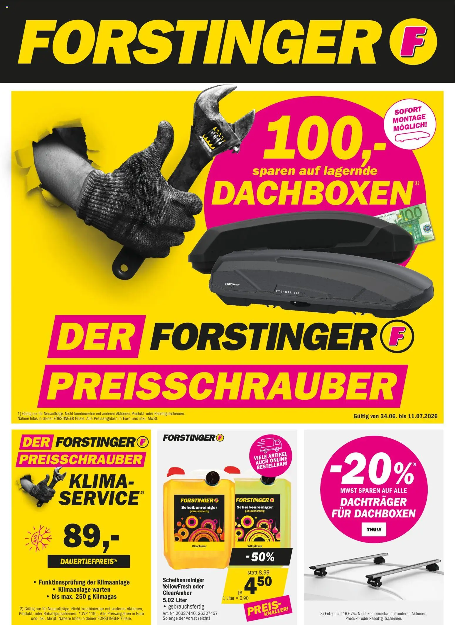 Vorschau der Angebote: Forstinger Forstinger Flugblatt gültig ab 24.06.2026 - Klimaanlage