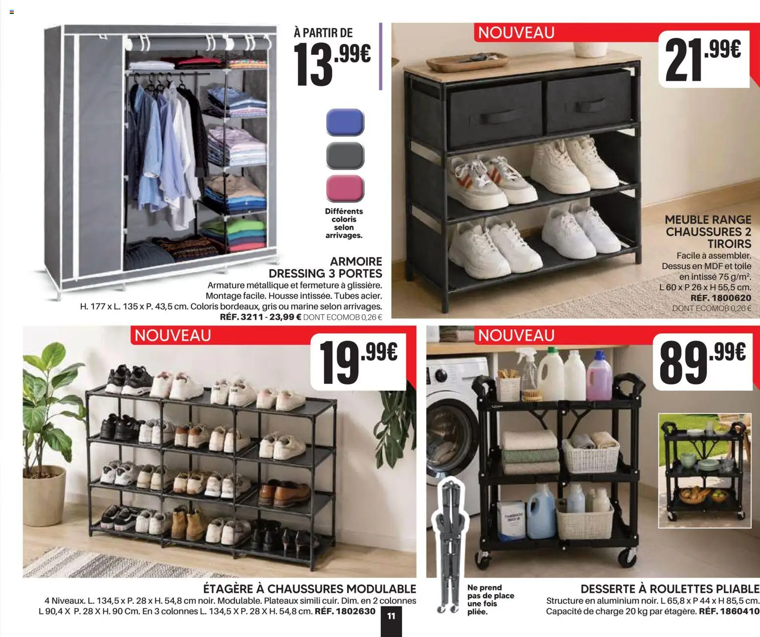 Prévisualisation de Shopix Catalogue Autome-Hiver 2026/2027 du magasin Shopix formulaire valide 01/09/2026 - Dressing, Chaussures, Meuble, Armoire, Étagère, Tiroirs, Etagere a chaussures, Portes