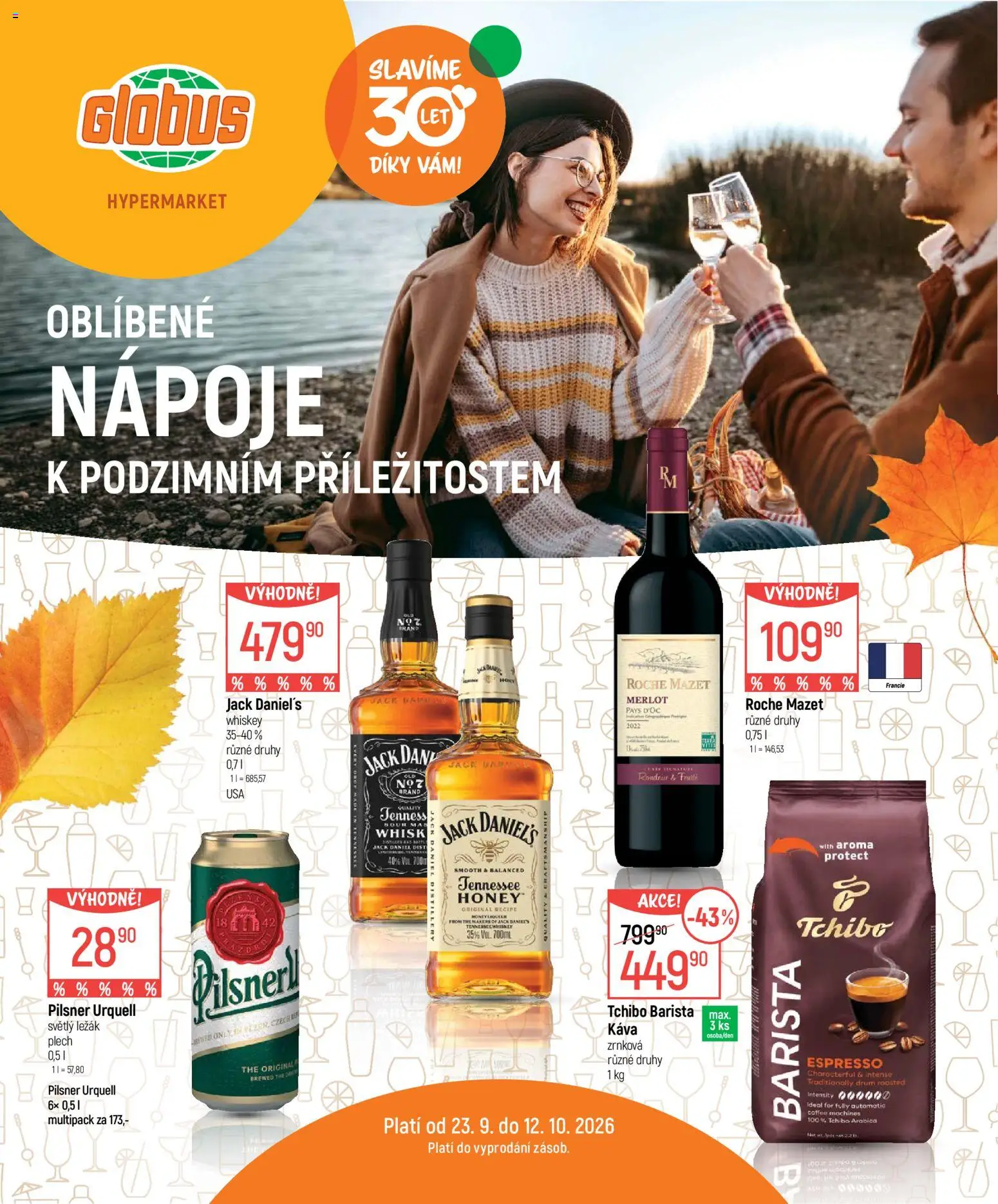 Náhled nabídky: Globus Globus leták - Nápoje platný od 23.09.2026