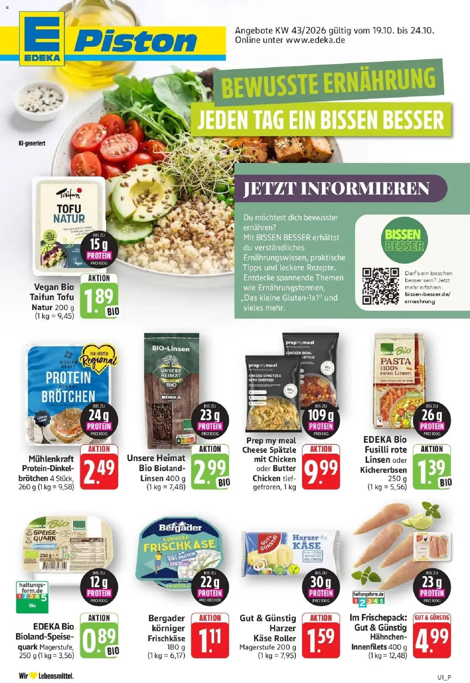 Vorschau von dem Prospekt des Geschäftes Edeka, gültig ab dem 19.10.2026