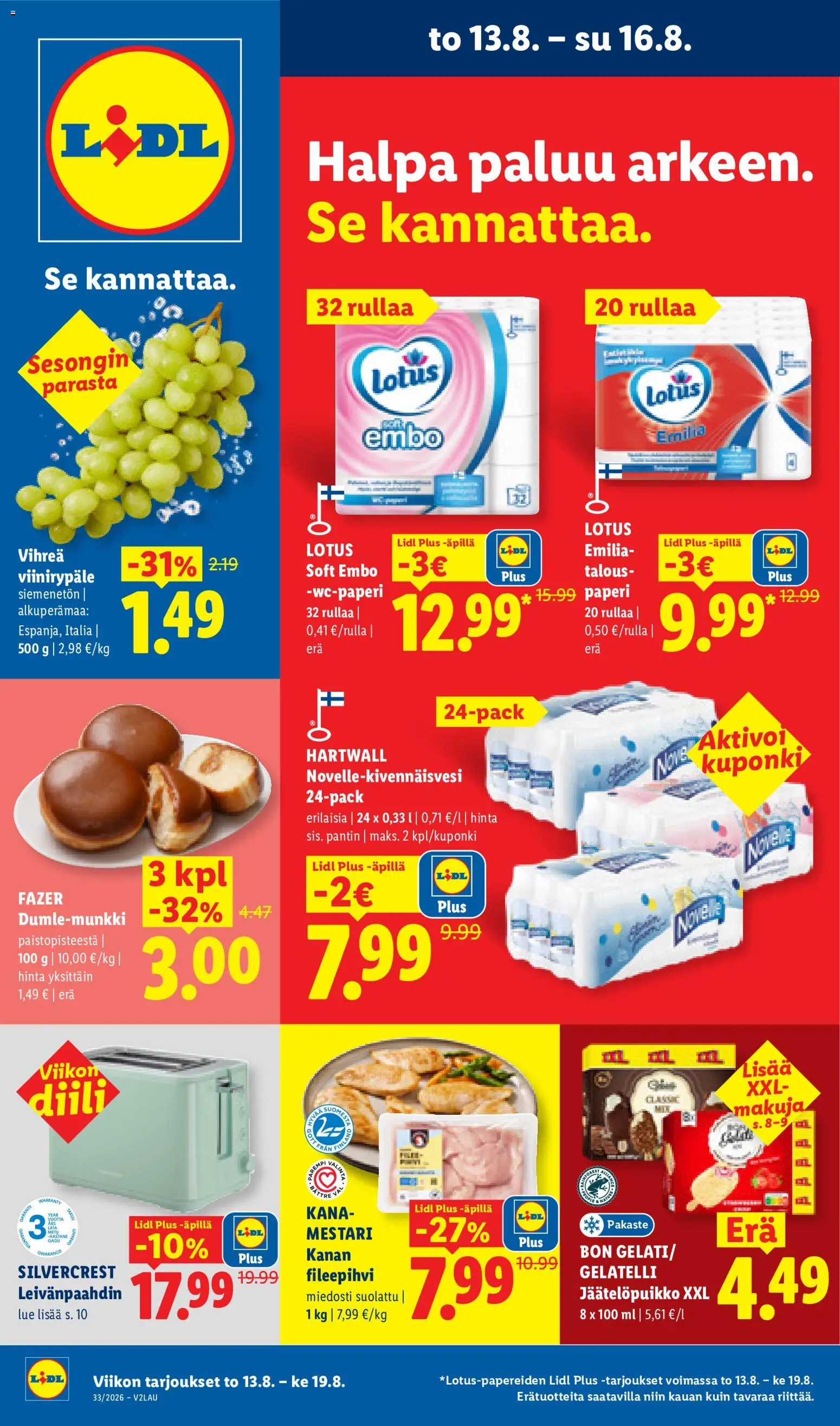 Kaupan Lidl Lidl tarjoukset - Rovaniemi esikatselu, voimassa 13/08/2026