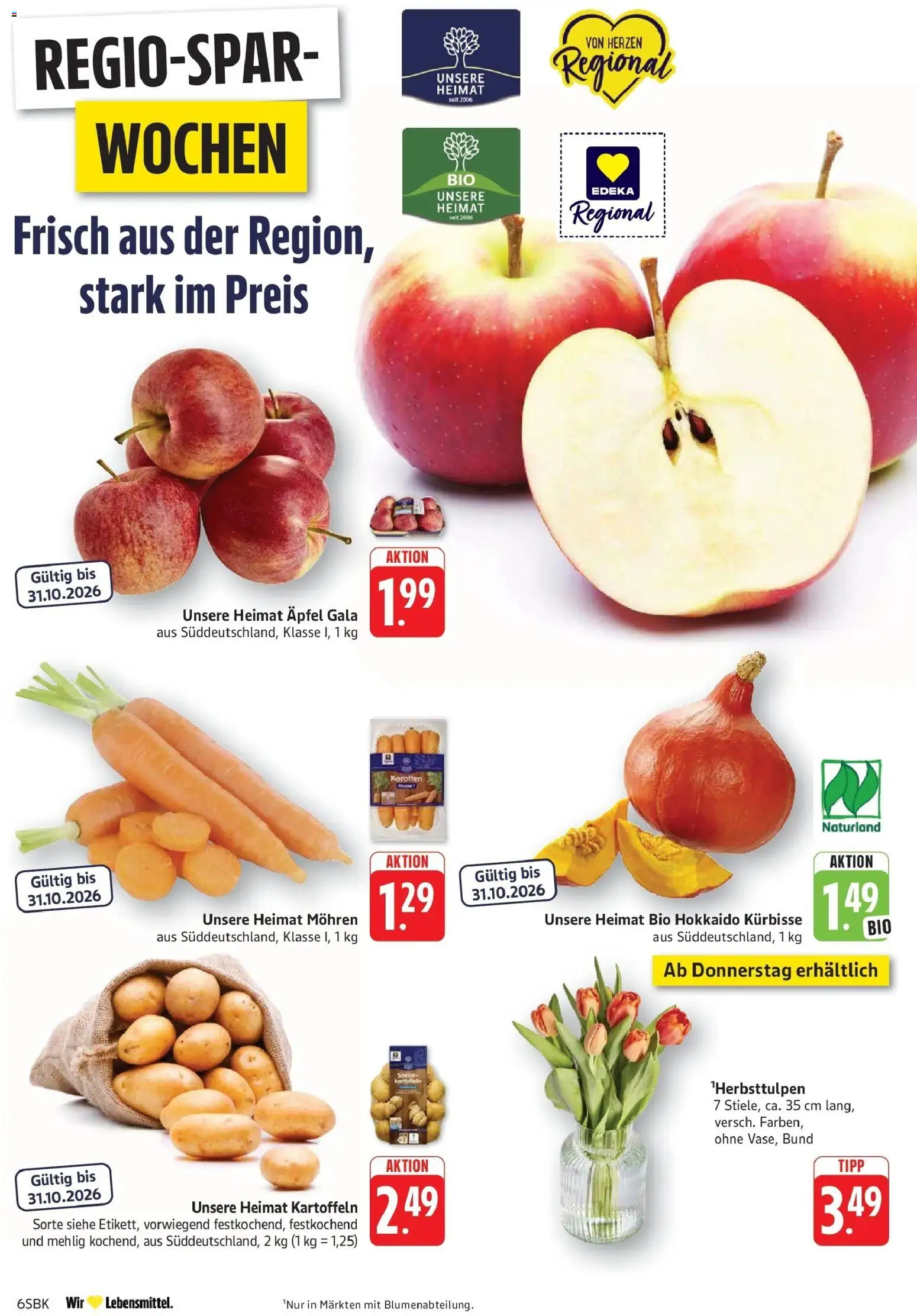 Vorschau von dem Prospekt des Geschäftes Edeka, gültig ab dem 12.10.2026