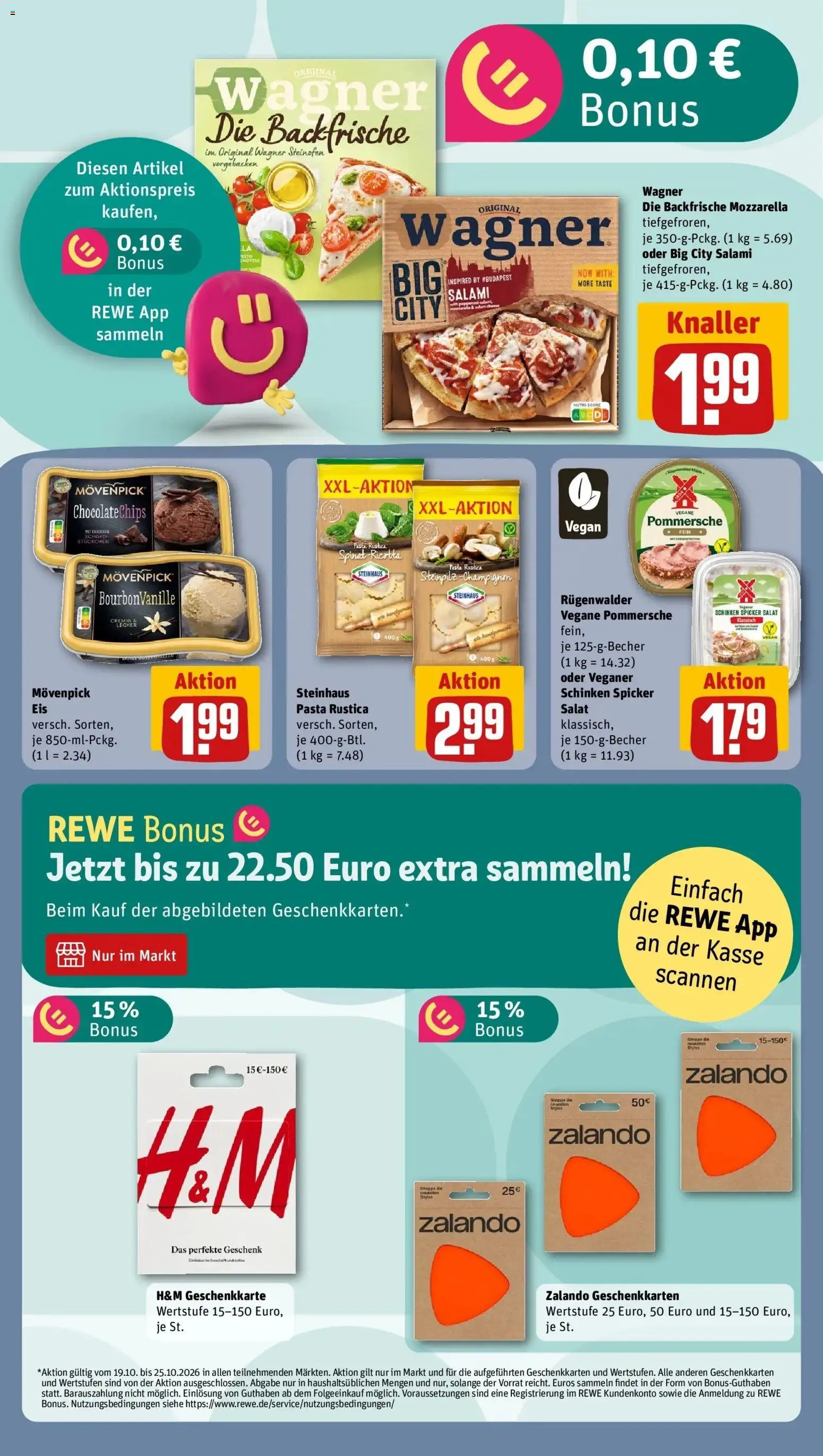 Vorschau von dem Prospekt des Geschäftes Rewe, gültig ab dem 19.10.2026