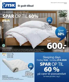 Eksempel på tilbudsavis JYSK - Tilbudsavis fra butik JYSK gyldig fra 14/08/2026