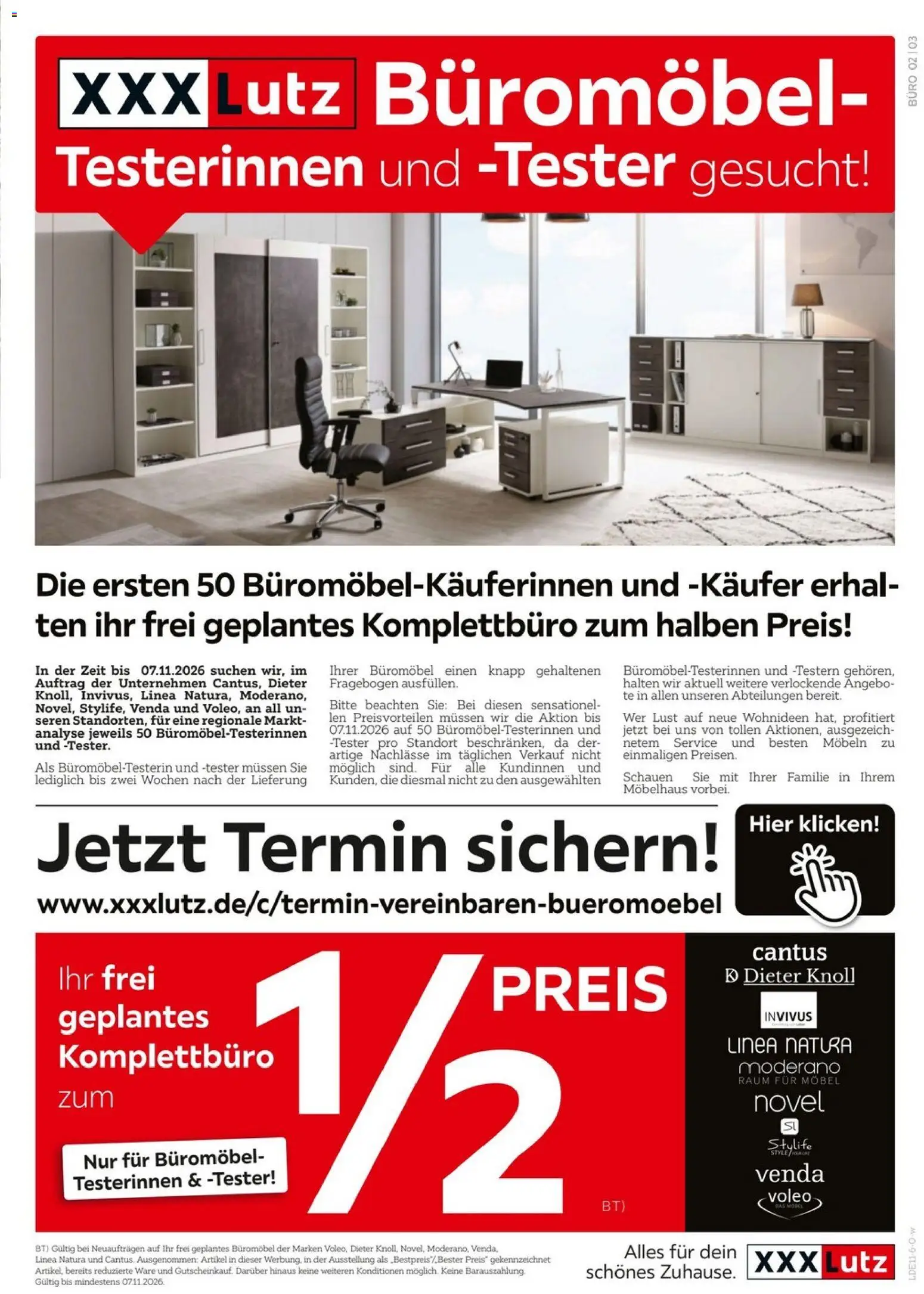Vorschau von dem Prospekt des Geschäftes XXXLutz, gültig ab dem 24.10.2026