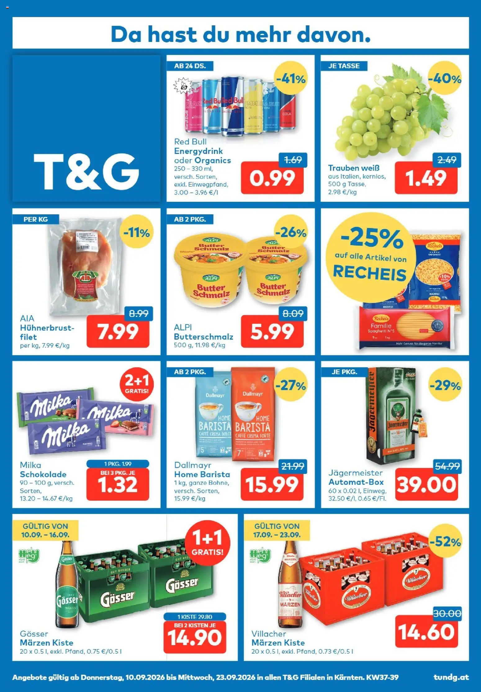 Vorschau der Angebote: T&G T&G Kärnten gültig ab 10.09.2026