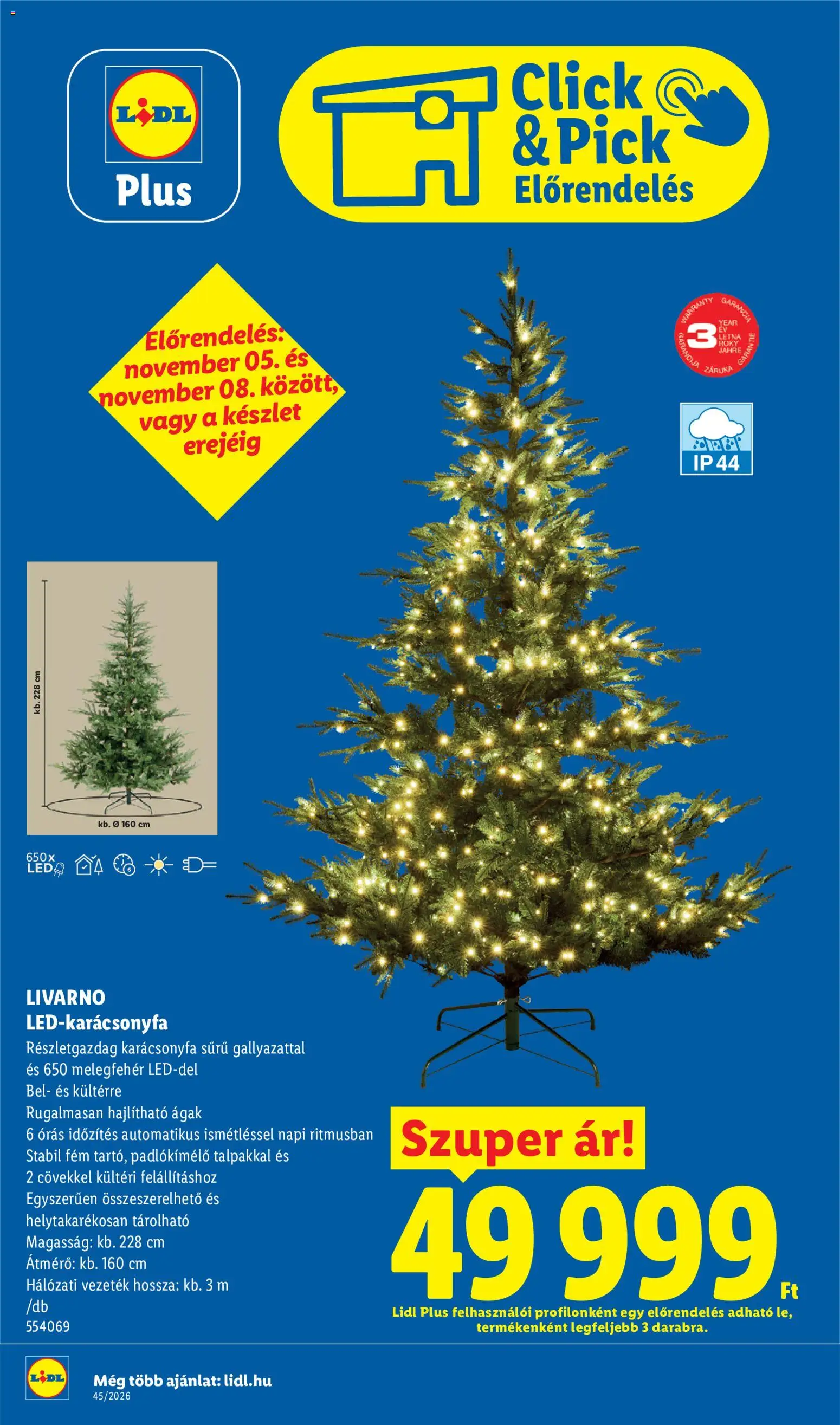 Lidl - Lidl Nonfood kínálatunk megtekintése, amely érvényes 2026.11.05.-től - Karácsonyfa, Pick