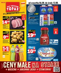 Pogląd gazetki "Topaz gazetka - Ceny małe na stałe" ze sklepu Topaz ważnej od 06.08.2026