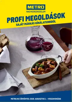 Metro - Metro Profi megoldások megtekintése, amely érvényes 2026.08.01.-től