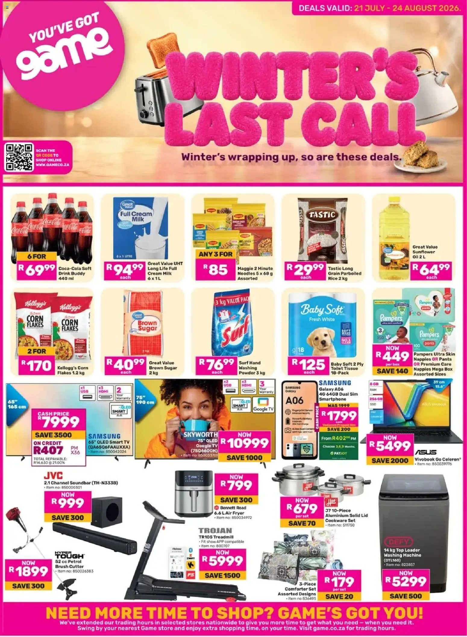Preview of Game Game - Catalogue valid 21/07/2026 - Pants, Smartphone, Sugar, Noodles, Corn, Brush, Powder, Flakes