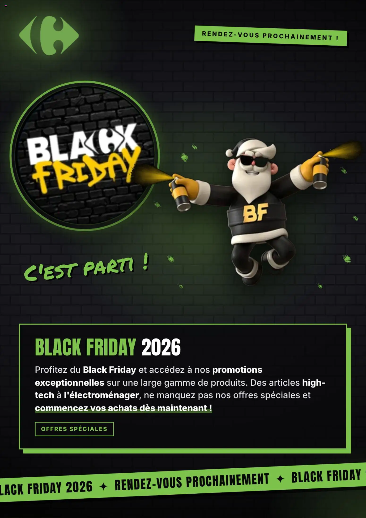 Prévisualisation de Carrefour contact Black Friday Annonce du magasin Carrefour contact formulaire valide 22/10/2026
