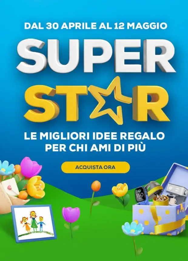 Anteprima del volantino Volantino Euronics - Superstar valido a partire dal 30.04.2026