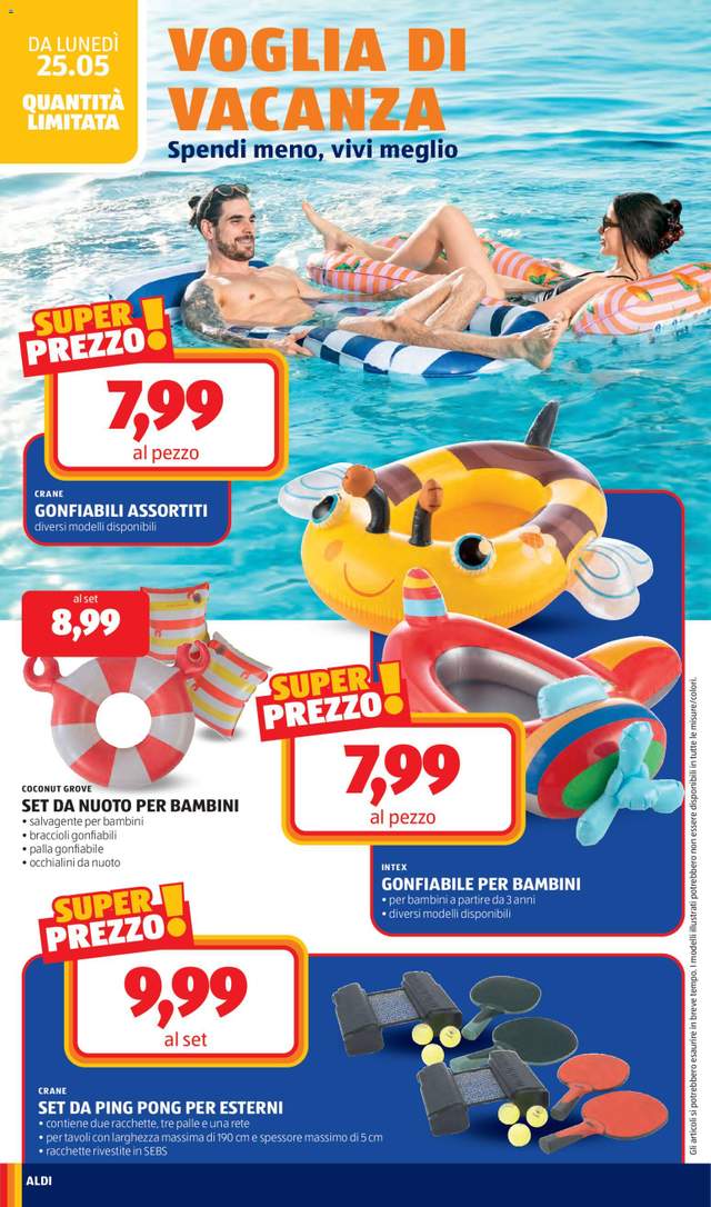 Nuovo volantino Aldi dal 25/05